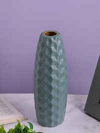 Ваза пластиковая H22,8 х D4,3х6см AS3537 серый