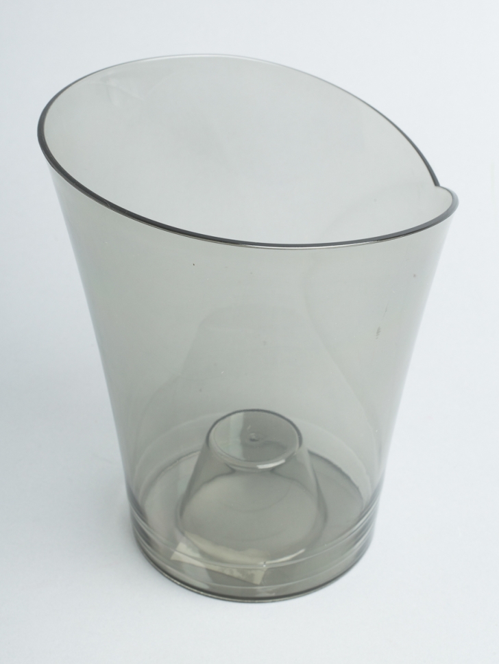 Кашпо из пластика "Орхидея" 1,5л. h16.5х d14см дымчатый