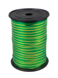 Лента золотая полоса 0,5/250 РД зеленая