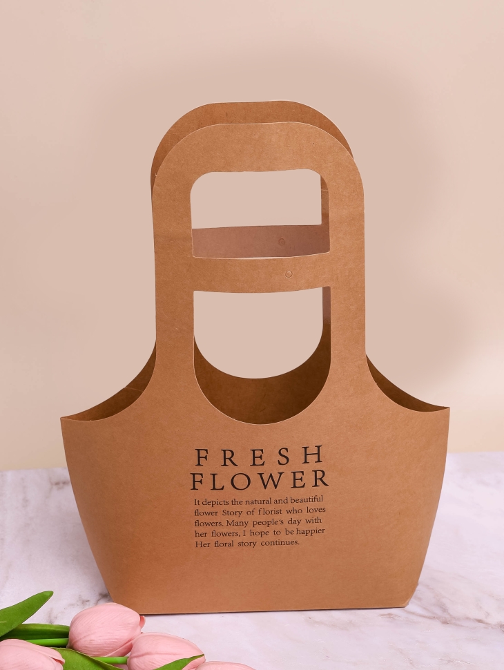 Плайм пакет для цветов 22х10х40см 58-01 Крафт