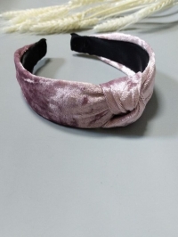 Ободок О-081 16х12х4см розовый темный