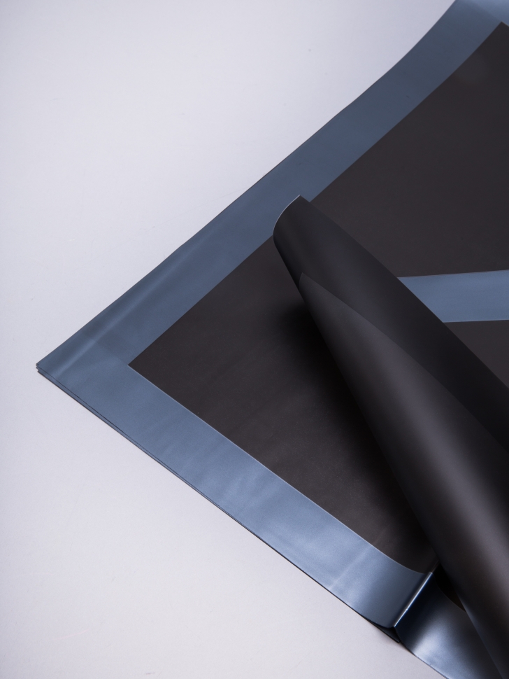 Пленка матовая 58смх58см 10 листов кант 13 черный