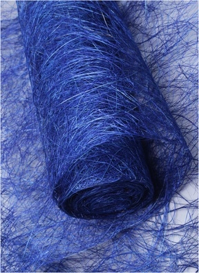 Сизалевое полотно 48см х 4,5м, синий