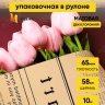 Пленка матовая  65мкм 58см х 10м РЦ газета крафт винный