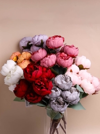 ИЦ Букет Пионов 46см 7 голов микс