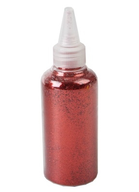 Блестки 80г К с дозатором красные Блестки 80г К с дозатором красные