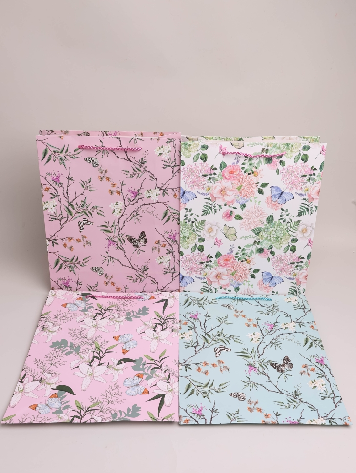 Сумочка Цветы 388-002 26х32x10см микс