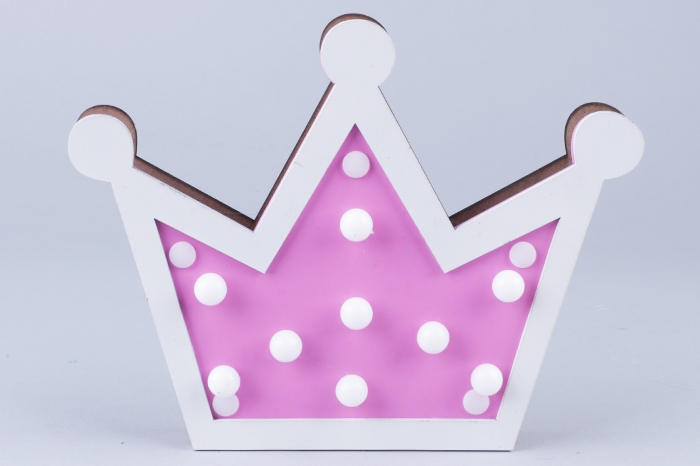 Декор с подсветкой Корона 23х18х2,2см