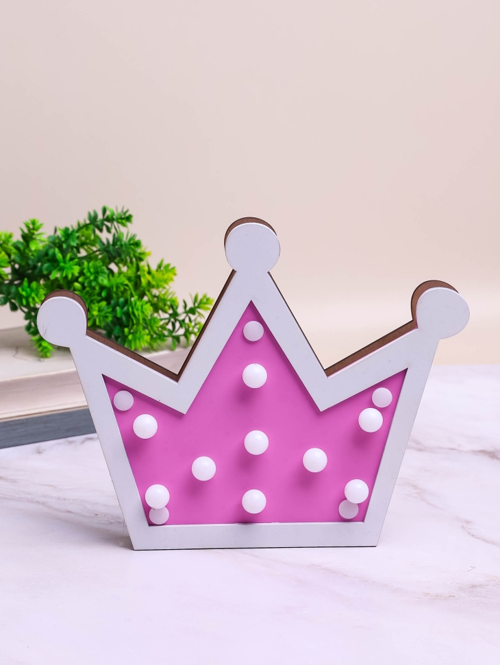 Декор с подсветкой Корона 23х18х2,2см