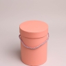 Коробка цилиндр набор из  2шт d15хh20 - d13-h18см персиковый