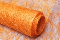 Сизалевое полотно 48см х 4,5м, оранжевый