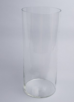 Ваза стекло Трубка №2299, H60 D20см