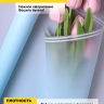 Пленка матовая 50мкм 58см х 10м РЦ прозрачный кант голубой Пленка матовая 50мкм 58см х 10м РЦ прозрачный кант голубой