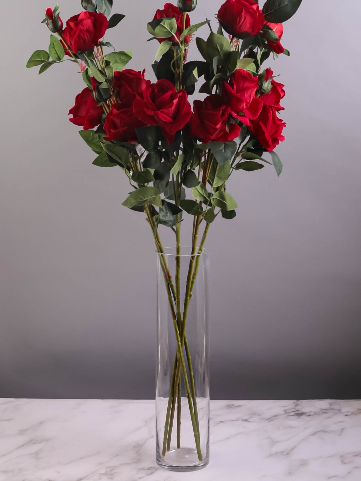 Ваза стекло Трубка H40 D10см К