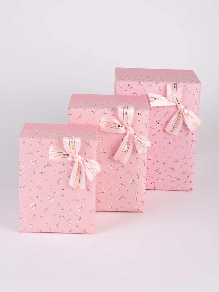 Коробка прямоугольник набор из 3шт 21х15х10см K225 Коробка прямоугольник набор из 3шт 21х15х10см K225