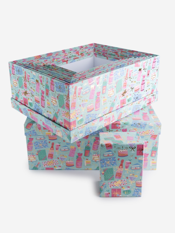 Коробка прямоугольник набор из 15шт 53х42х23см K131