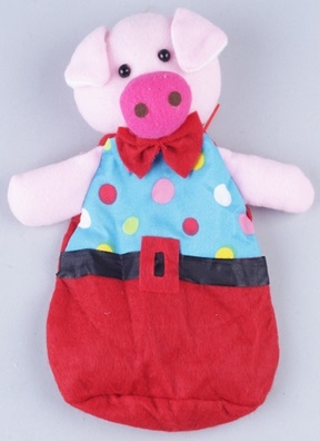 Мешочек для подарка НГ 25x13x7см 600гр "Поросенок Наф-Наф" Мешочек для подарка НГ 25x13x7см 600гр "Поросенок Наф-Наф"