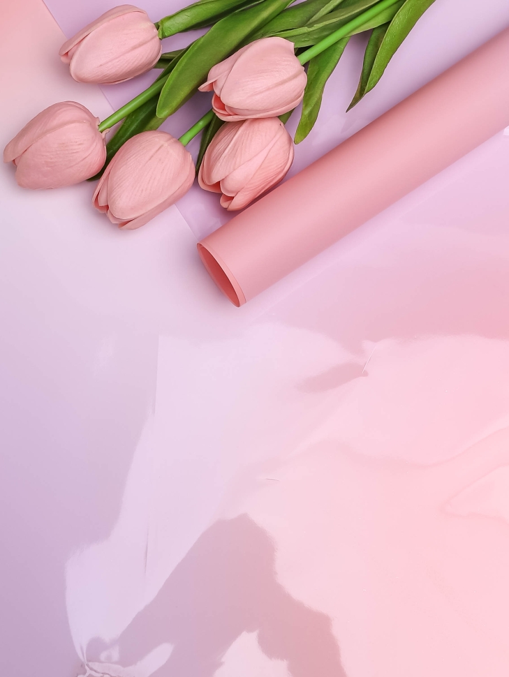 Пленка матовая 57смх57см 20 листов 45мкм Шарм розовый Пленка матовая 57смх57см 20 листов 45мкм Шарм розовый