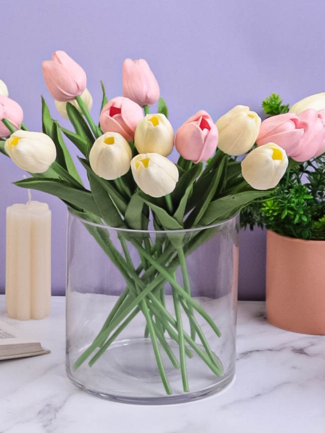 Ваза стекло Трубка H15 D15см К