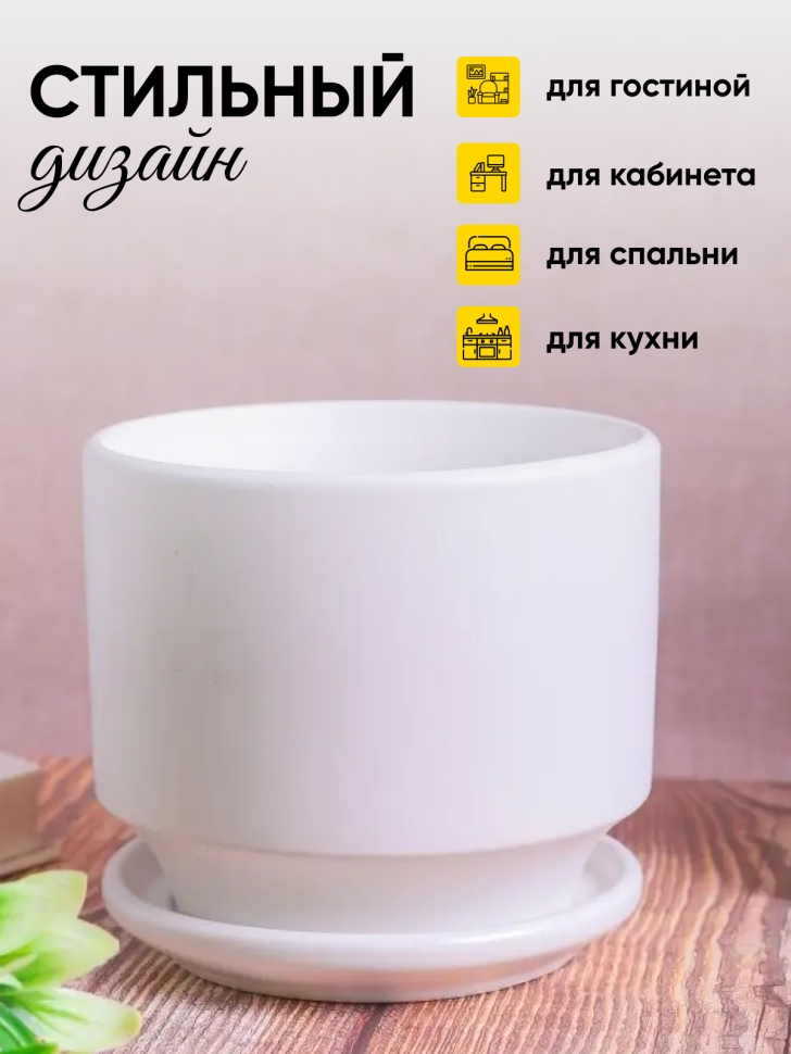 Кашпо керамика 14,2х14,2х12,6см JW7120000.15 белый Кашпо керамика 14,2х14,2х12,6см JW7120000.15 белый
