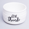 Кашпо керамика 10х10х6,5см Give thanks белый Кашпо керамика 10х10х6,5см Give thanks белый