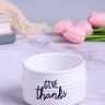 Кашпо керамика 10х10х6,5см Give thanks белый Кашпо керамика 10х10х6,5см Give thanks белый