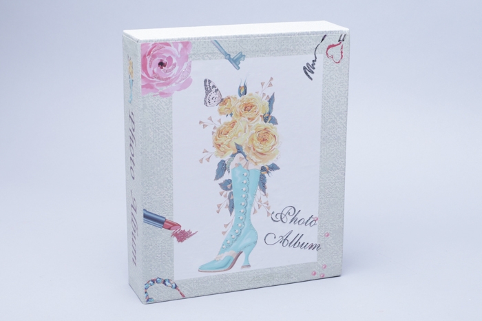 Фотоальбом 80 фото 10х15см 9303, цветы салатовый Фотоальбом 80 фото 10х15см 9303, цветы салатовый