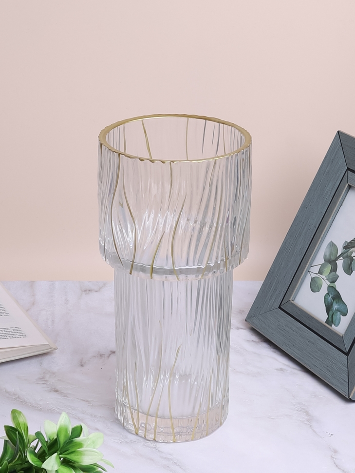 Ваза стекло Неоклассика h29 d13,5см К башня