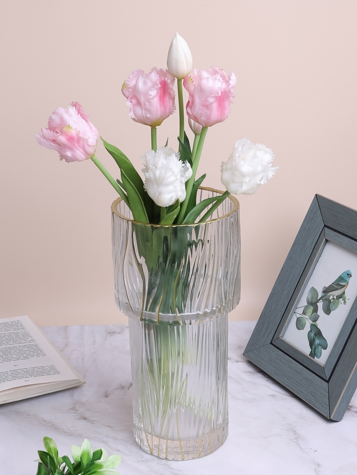 Ваза стекло Неоклассика h29 d13,5см К башня