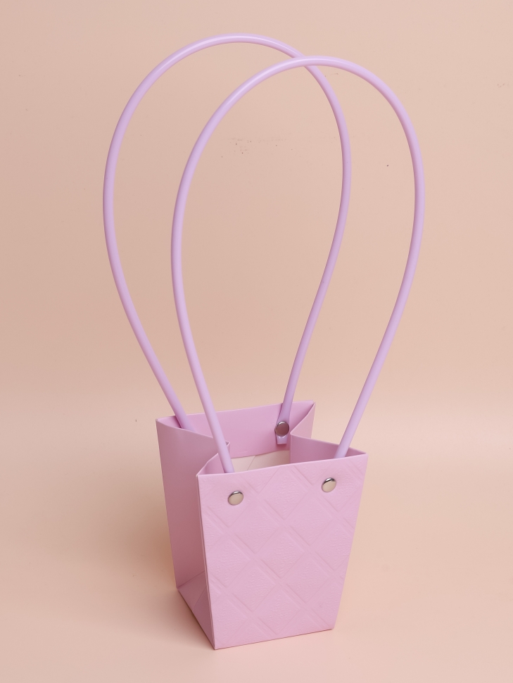 Сумочка для цветов 9х7х10см 3D М16 сиреневый нежный Сумочка для цветов 9х7х10см 3D М16 сиреневый нежный