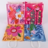 Сумочка крафт Цветы 728-170 15х21х8см микс