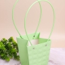 Сумочка для цветов трапеция 13х9,5х15,5см 3D фисташковый Сумочка для цветов трапеция 13х9,5х15,5см 3D фисташковый