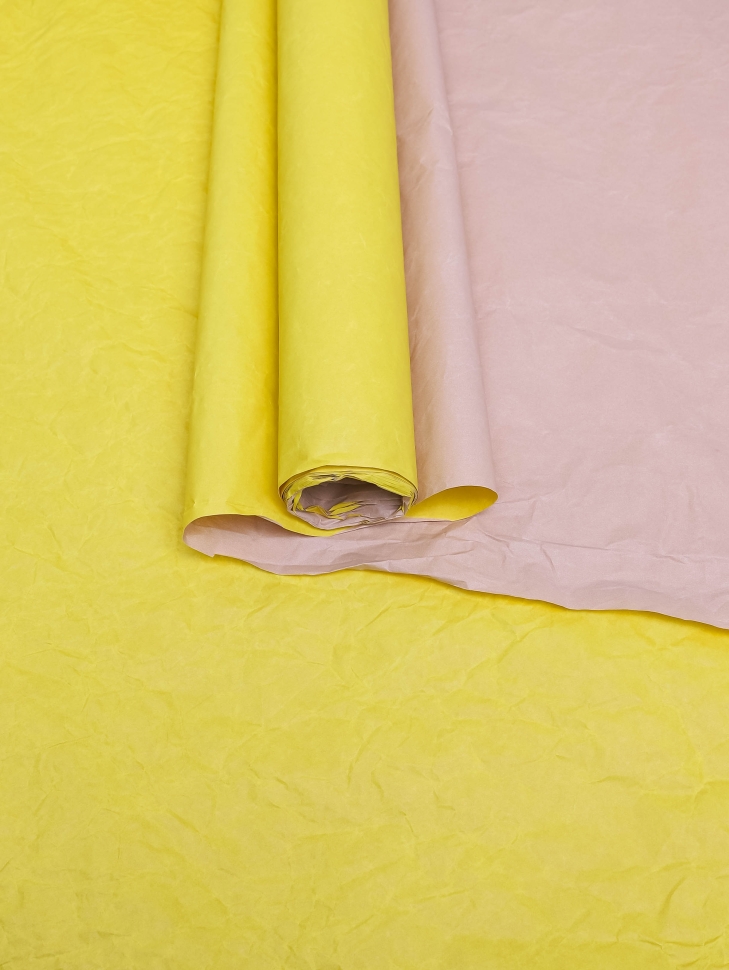 Бумага жатая 70см х 5м 60гр бежевый/желтый Бумага жатая 70см х 5м 60гр бежевый/желтый