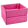 Ящик деревянный 13х12хh8см розовый