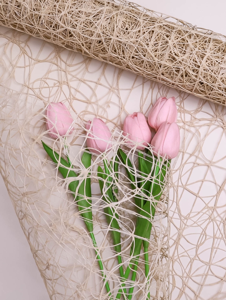 Сетка Сизаль 53см х 5ярд натуральный светлый