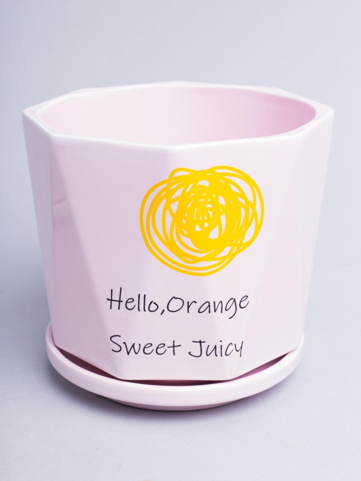 Кашпо керамика 14х14х13см WZ006 розовый УЦЕНКА Кашпо керамика 14х14х13см WZ006 розовый УЦЕНКА