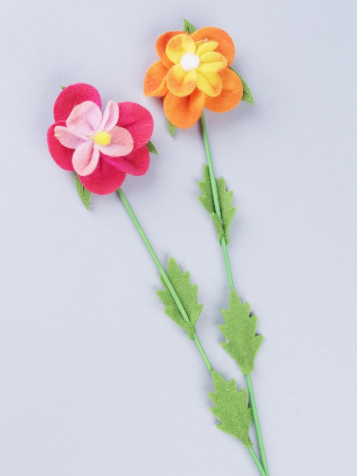 Вставка Цветок из войлока набор из 2 шт.