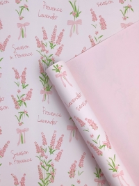 Пленка матовая 65мкм 58см х 10м Лаванда розовый