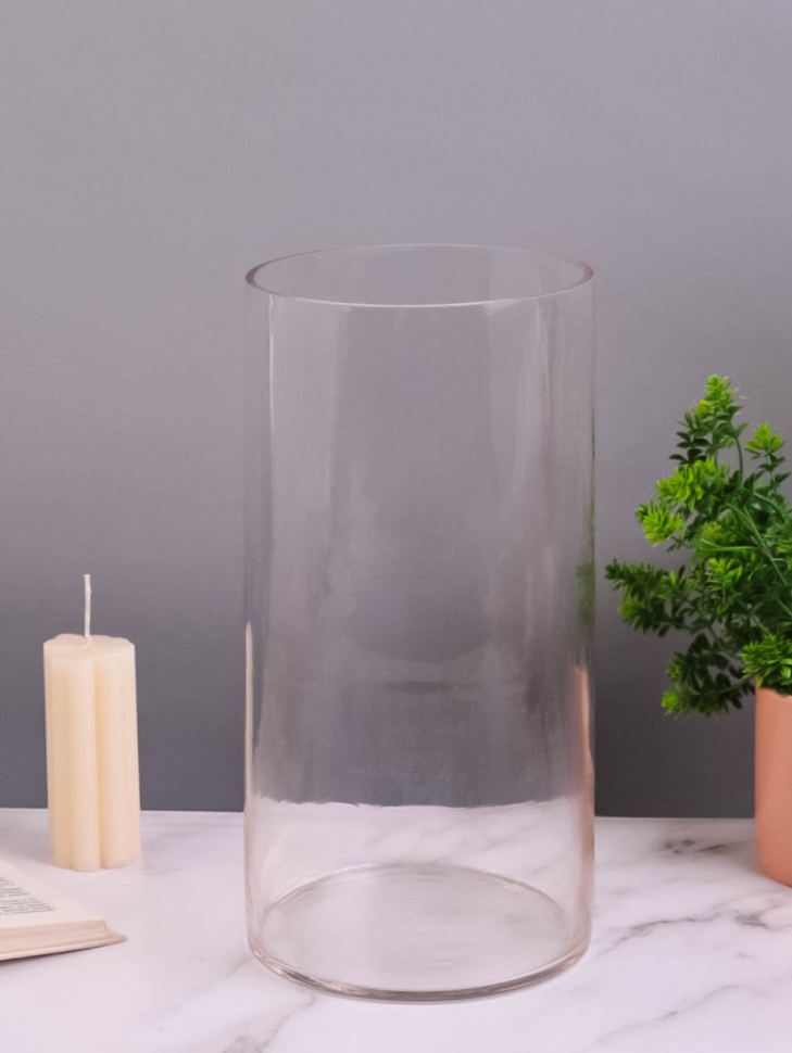 Ваза стекло Трубка H30 D15см К