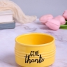 Кашпо керамика 10х10х6,5см Give thanks желтый Кашпо керамика 10х10х6,5см Give thanks желтый