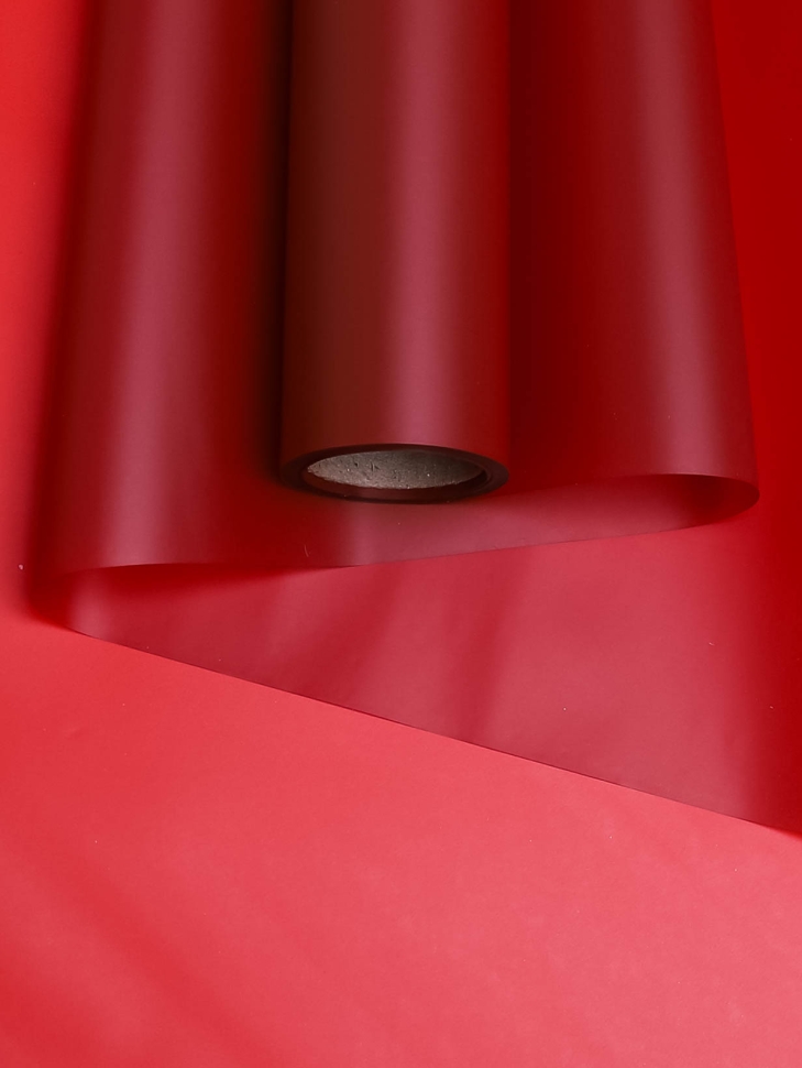 Пленка матовая 55мкм 58см х 10м Зефир винный Пленка матовая 55мкм 58см х 10м Зефир винный