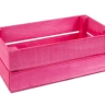 Ящик деревянный 24х13хh8см розовый