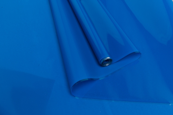 Пленка цветная Лак 70см васильковый Пленка цветная Лак 70см васильковый