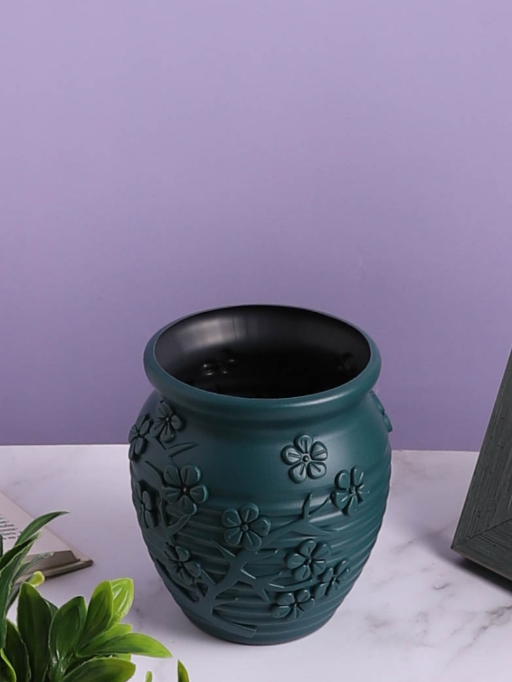 Ваза пластиковая H12,6 х D10,3х7см AS3545 синий Ваза пластиковая H12,6 х D10,3х7см AS3545 синий