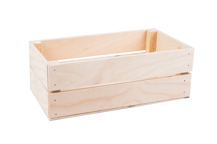 Ящик деревянный 24х13хh8см натуральный