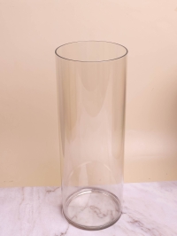 Ваза пластиковая прозрачная трубка H40 х D15см