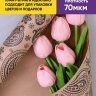 Бумага крафт 70г/м2. 72см х10м огуречный узор Бумага крафт 70г/м2. 72см х10м огуречный узор