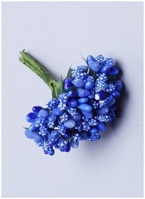 Тычинки для искусственных цветов К 12шт. синий