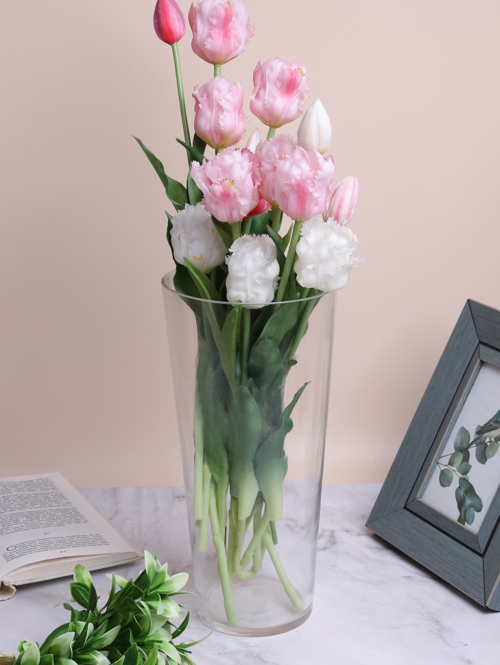 Ваза стекло Коническая H30 D15см К 178