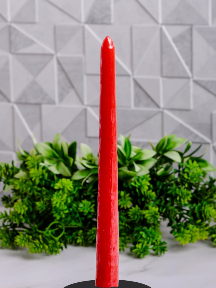 Свеча античная 25х250мм красный